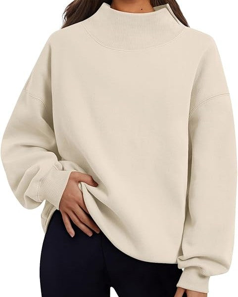 I Fight On My Knees Oversized Mock Neck